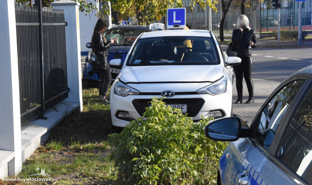Kolizja przy Ogniowej. Dwa auta rozbite