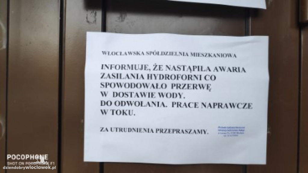 Trzy wieżowce od doby bez wody
