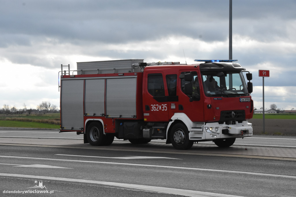 Wypadek na obwodnicy Kowala