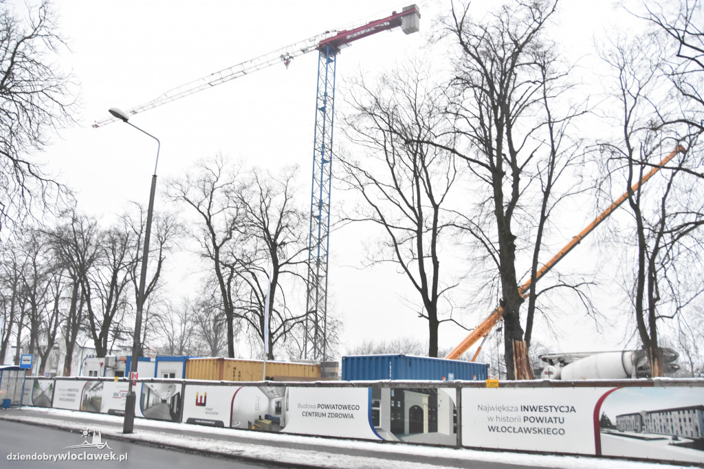 Postępy w pracach przy budowie Powiatowego Centrum Zdrowia