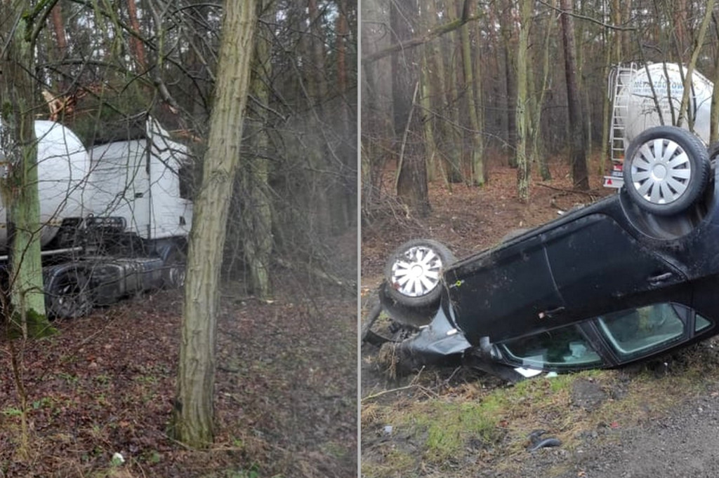 Wypadek na trasie Pikutkowo - Włocławek