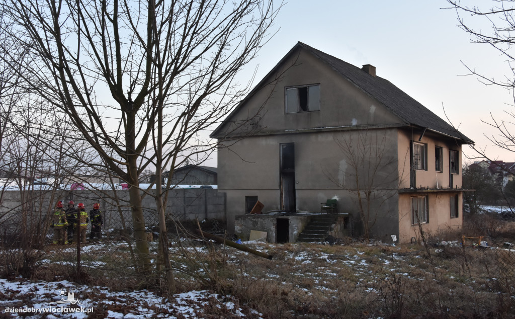 Pożar przy ul. Lisek we Włocławku