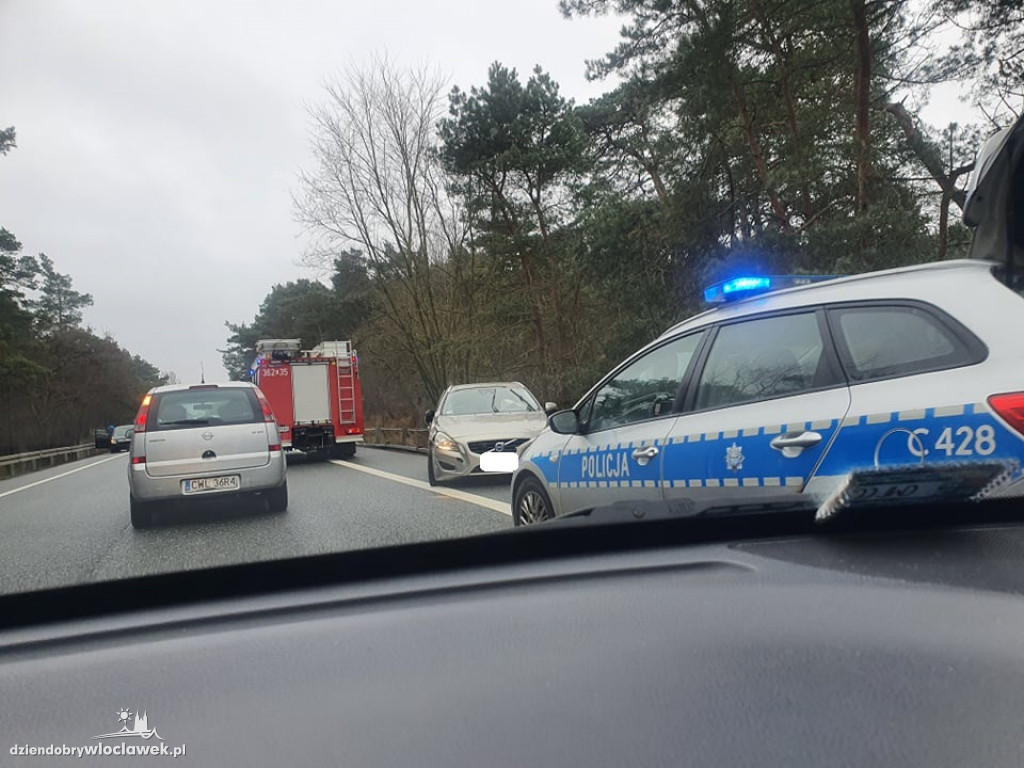 Kraksa na trasie Włocławek-Kowal