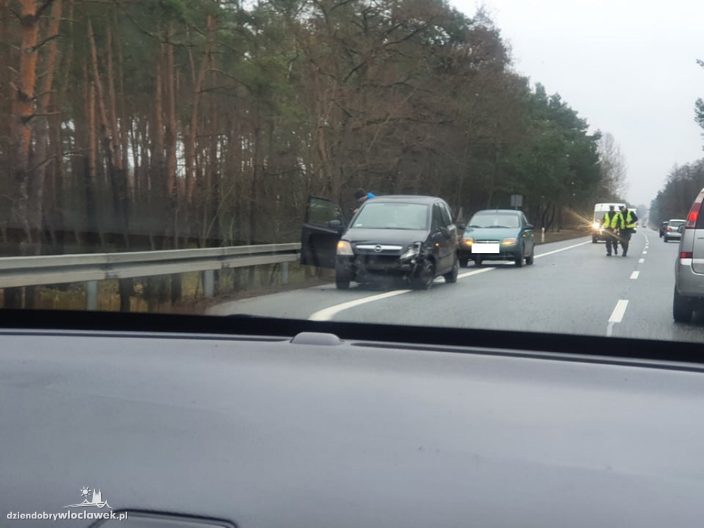Kraksa na trasie Włocławek-Kowal