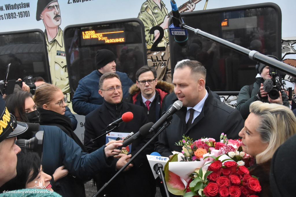 Pociąg `Anders` przyjechał do Włocławka