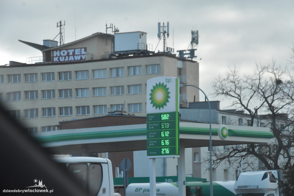 Ceny paliw na stacjach we Włocławku