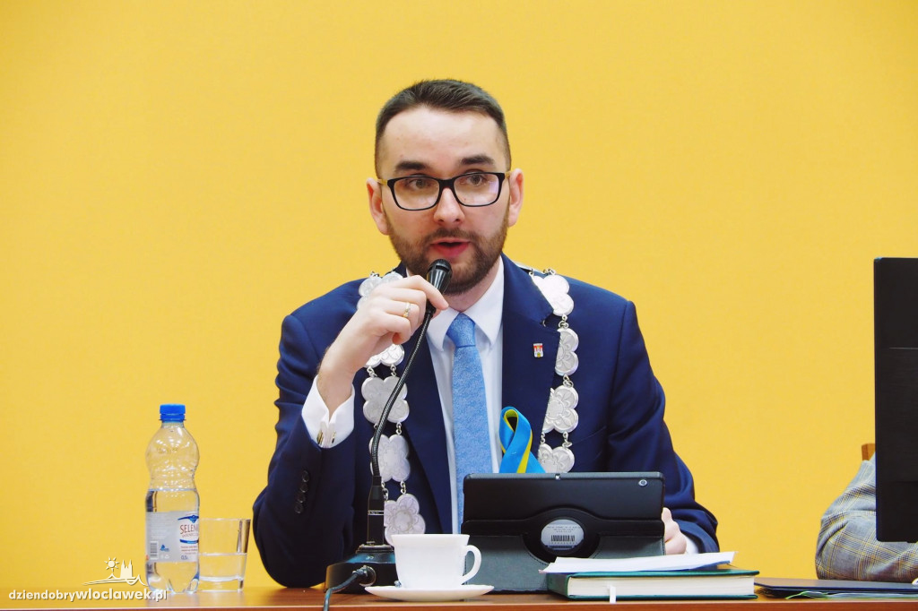 Radni z Włocławka w geście solidarności z Ukrainą