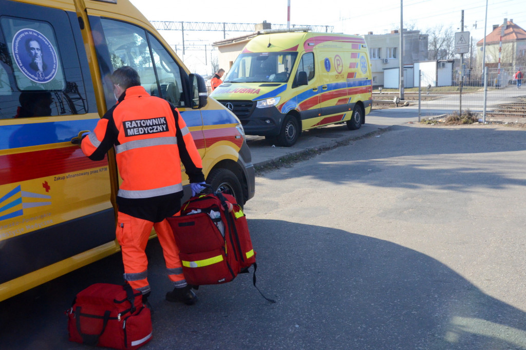 Wypadek na torach na ul. Kaliskiej