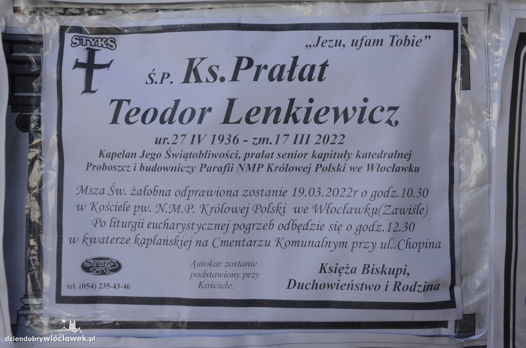 Pogrzeb byłego proboszcza Zawiśla