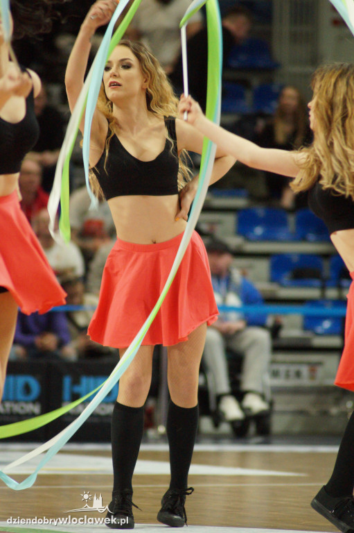 Cheerleaderki na meczu Anwil vs Legia