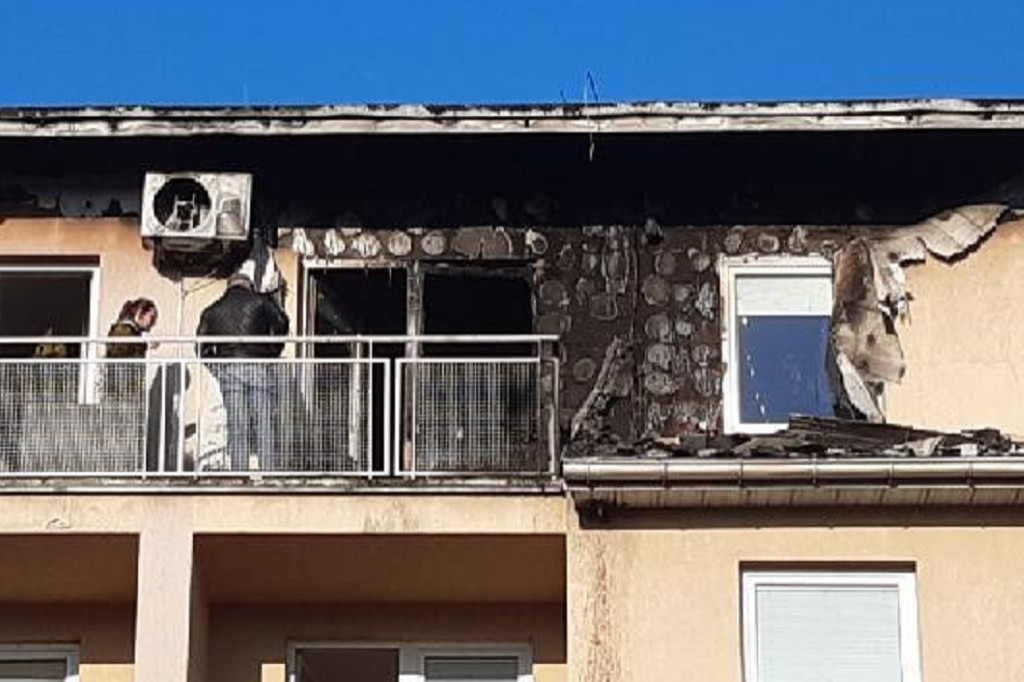 Pożar w budynku przy ul. Biakupiej