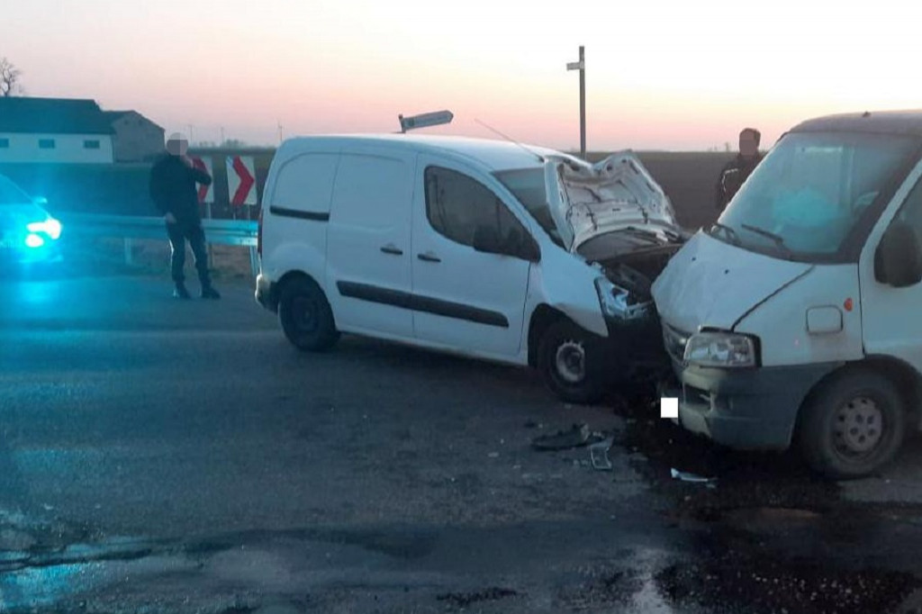 Kolizja citroena i ducato
