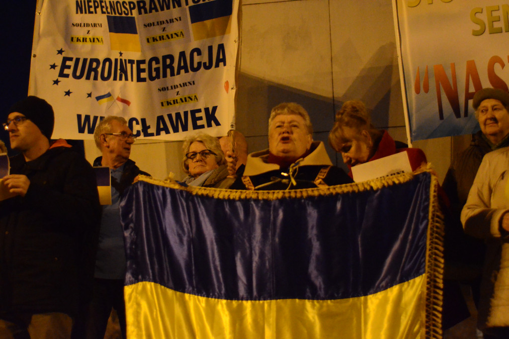 `Solidarni z Ukrainą` na Pl. Wolności