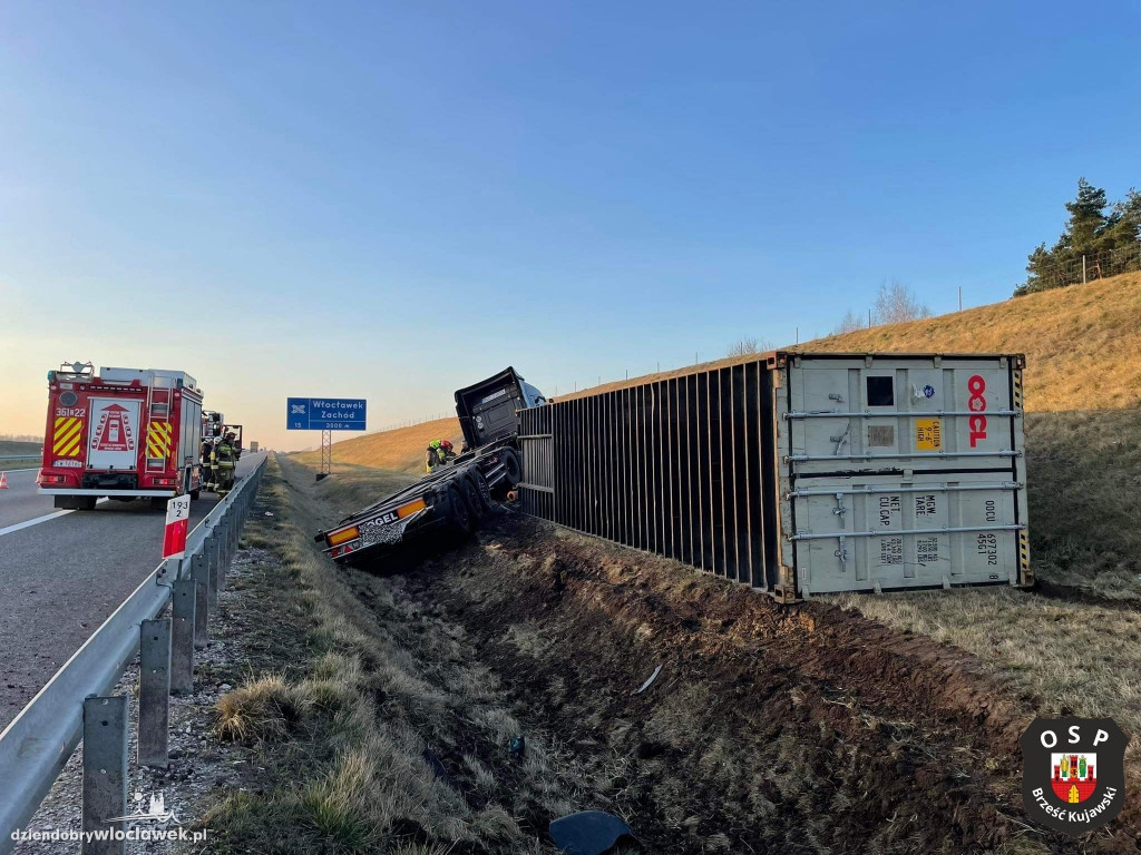 Groźnie na A1 pod Włocławkiem