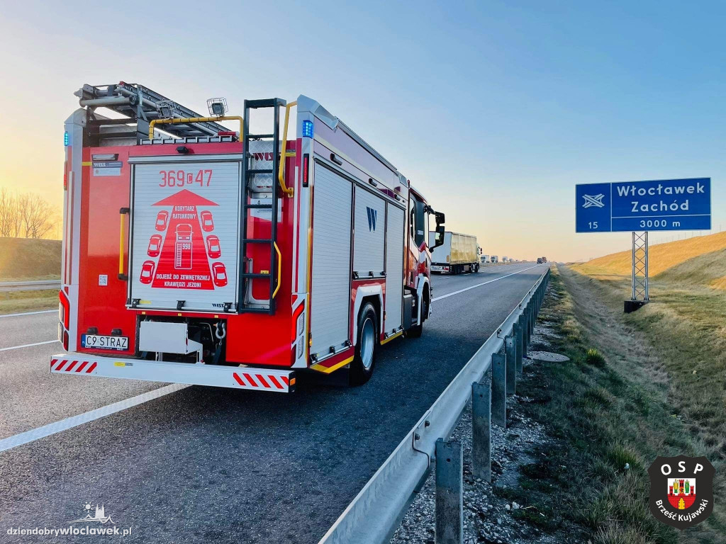 Groźnie na A1 pod Włocławkiem
