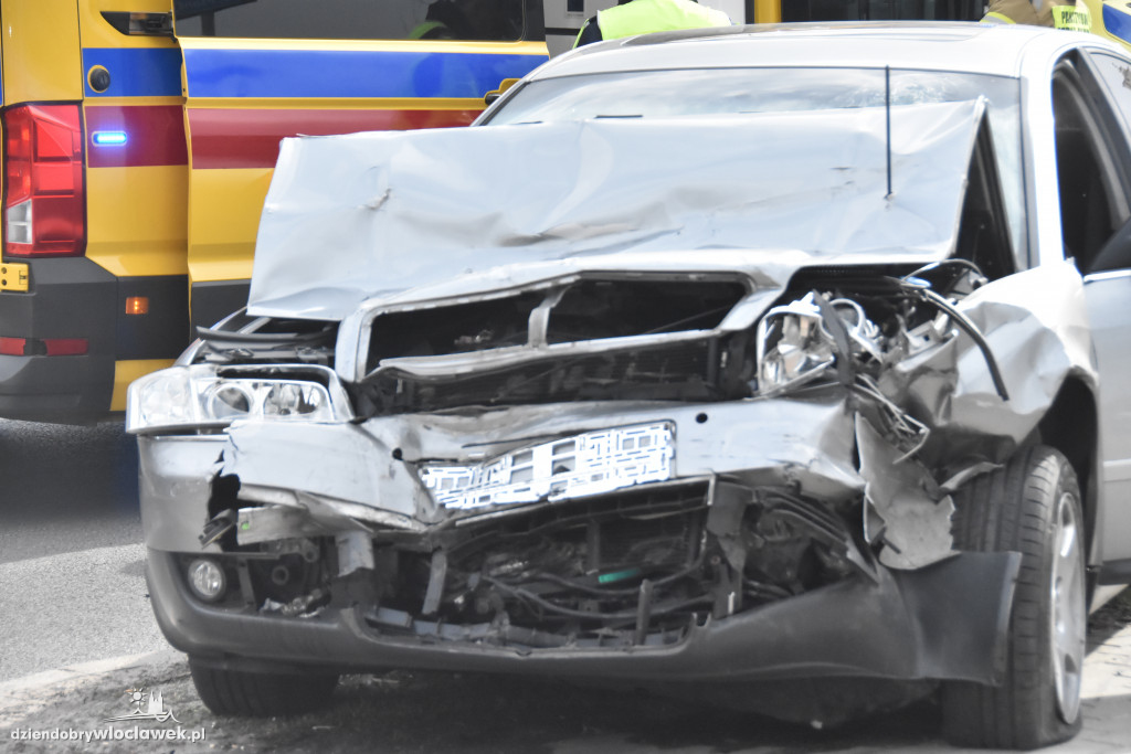 Wypadek na Południu. Zablokowane skrzyżowanie