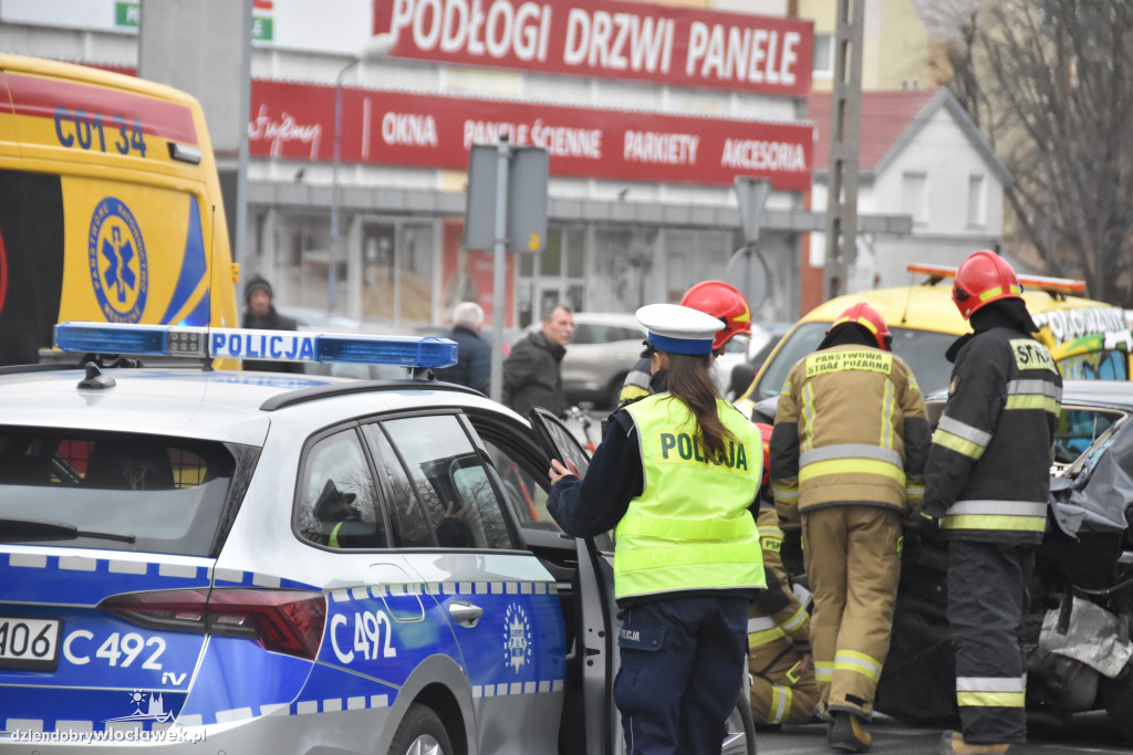 Wypadek na Południu. Zablokowane skrzyżowanie