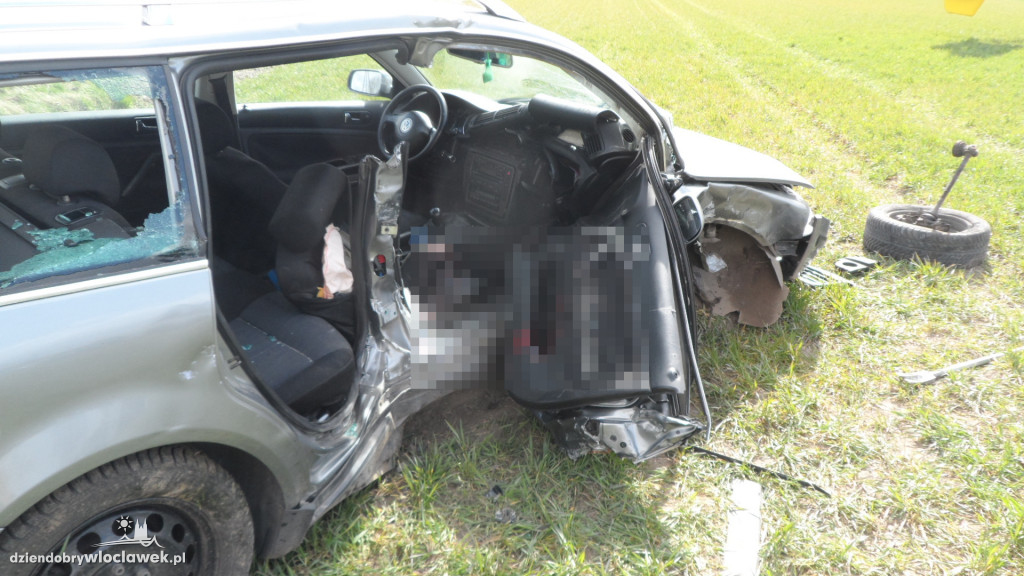 Groźny wypadek pod Włocławkiem