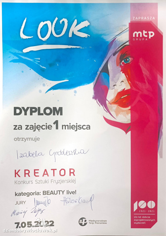 Tą metamorfozą zwyciężyła w konkursie fryzjerskim