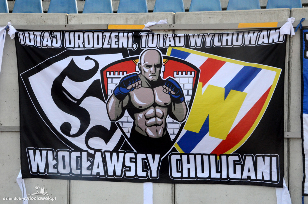 Kibice na meczu Włocłavia - Lider