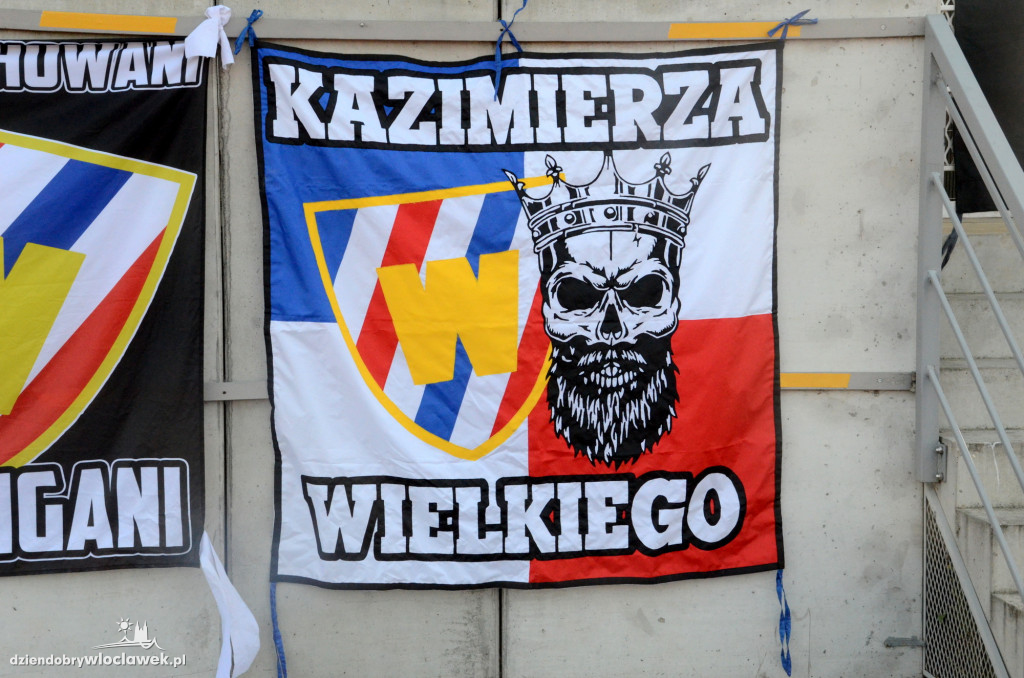 Kibice na meczu Włocłavia - Lider