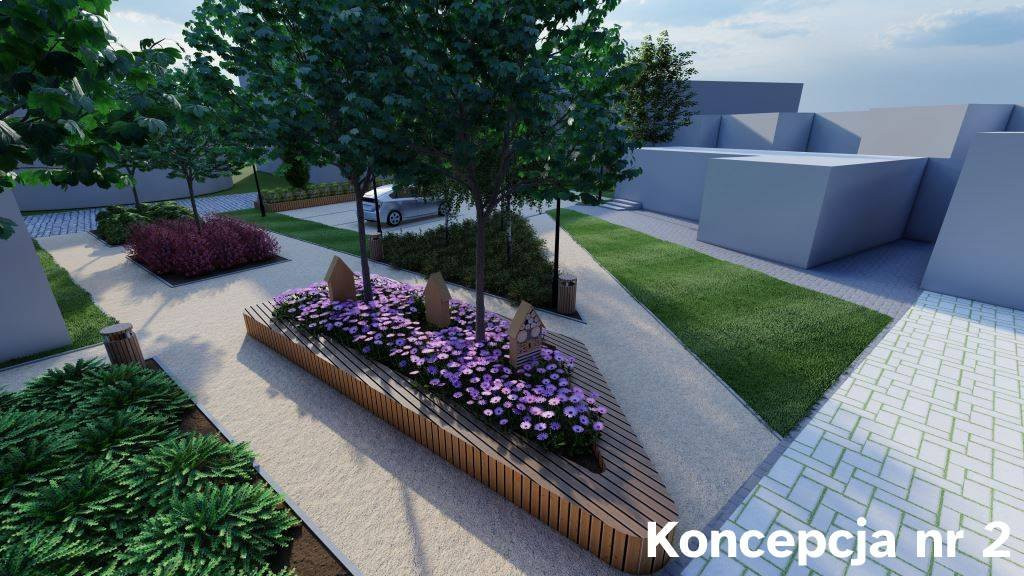 Park kieszonkowy przy Zapiecku - koncepcje