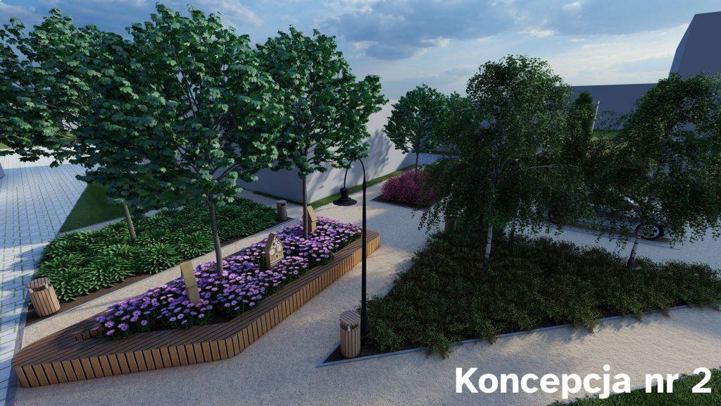 Park kieszonkowy przy Zapiecku - koncepcje