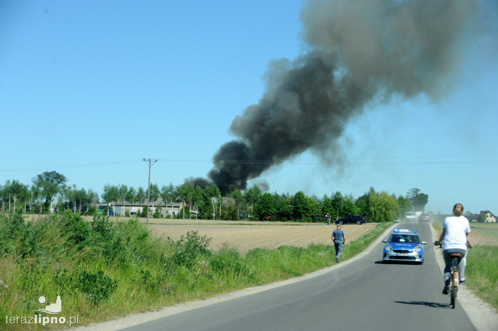 Okrąg: Pożar budynku gospodarczego