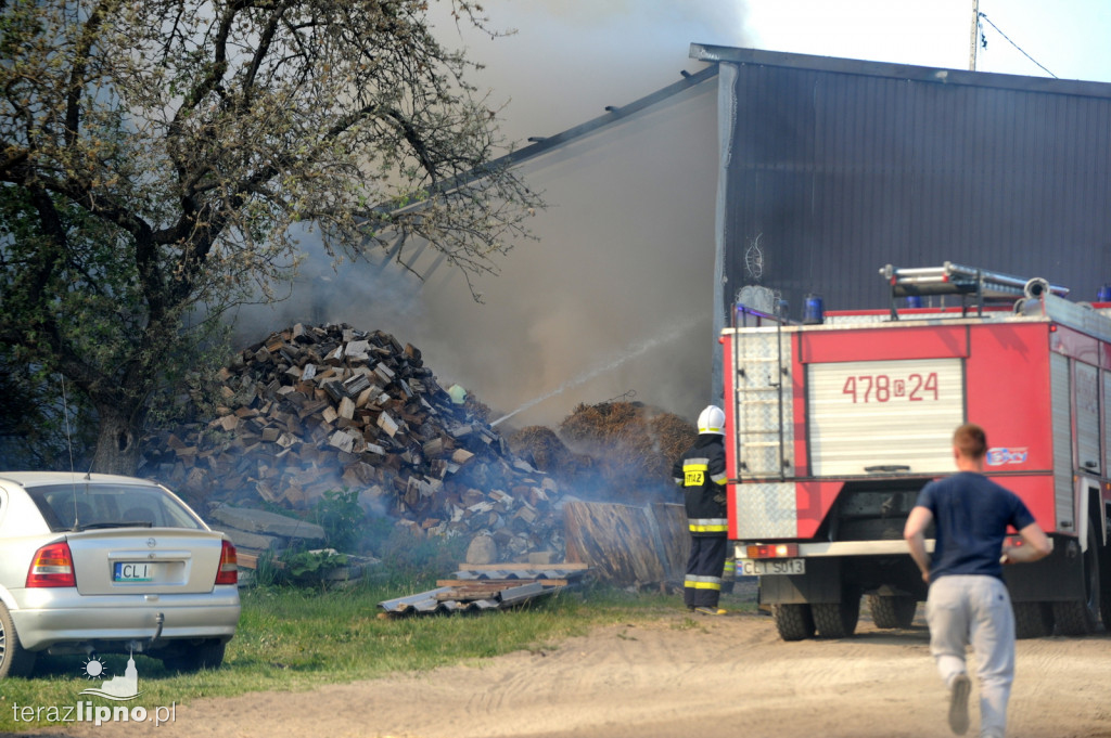 Okrąg: Pożar budynku gospodarczego