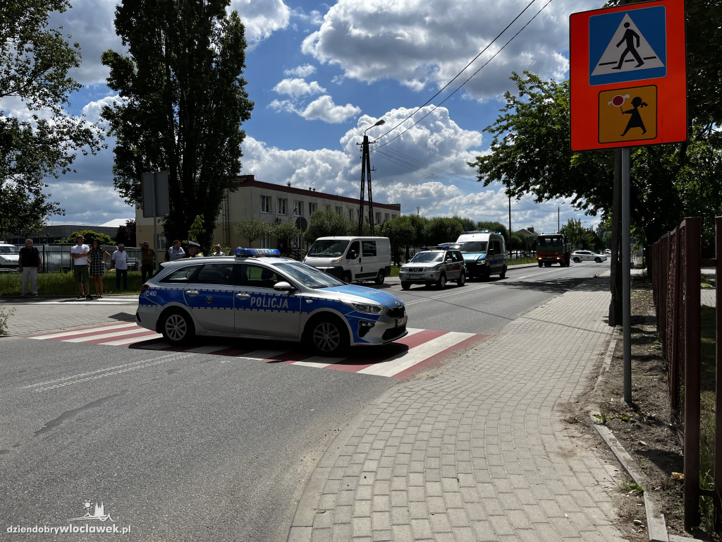 Wypadek na skrzyżowaniu ulic Zielnej i Papieżka