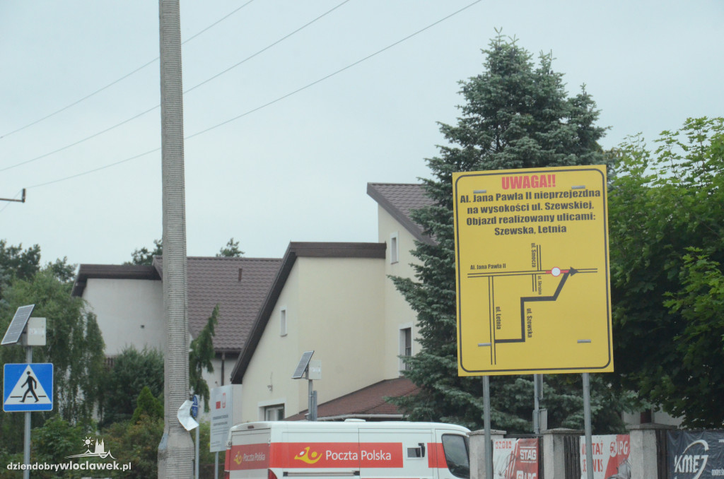 Budowa ronda turbinowego - objazd
