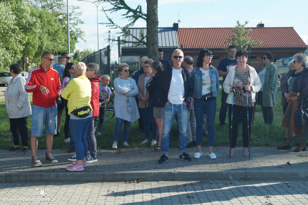 Protest mieszkańców na ul. Płockiej