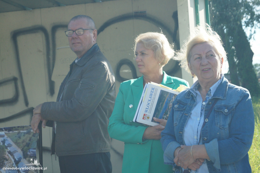 Protest mieszkańców na ul. Płockiej
