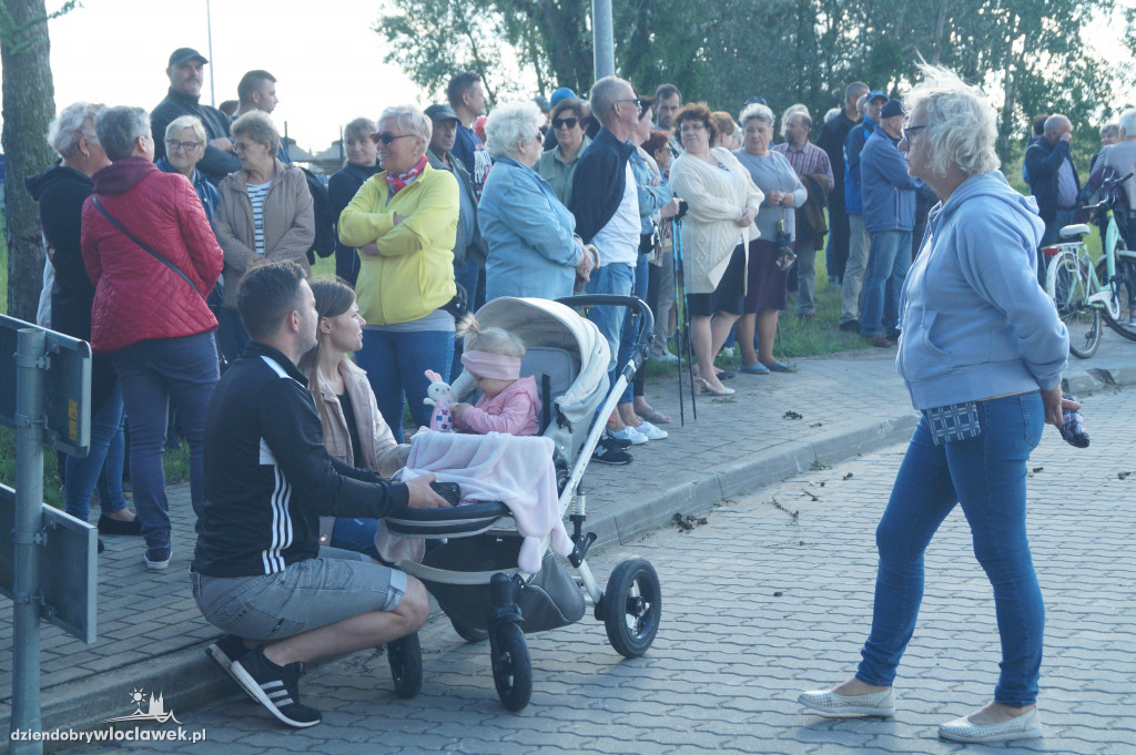 Protest mieszkańców na ul. Płockiej