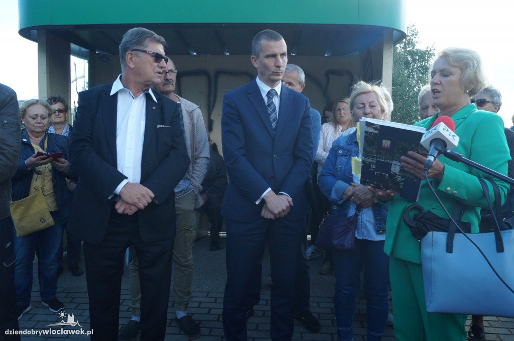 Protest mieszkańców na ul. Płockiej