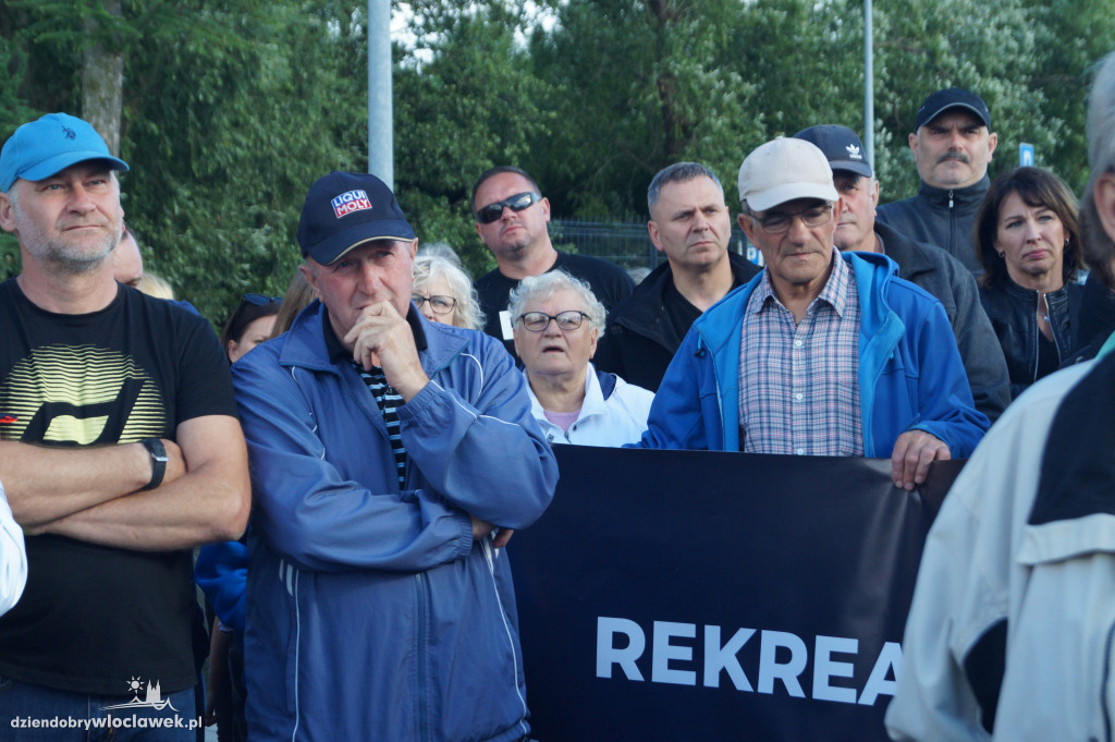 Protest mieszkańców na ul. Płockiej