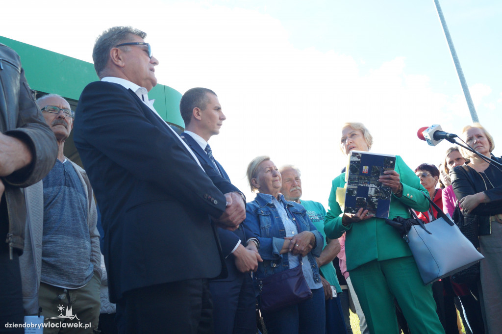 Protest mieszkańców na ul. Płockiej