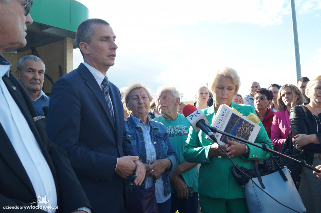 Protest mieszkańców na ul. Płockiej