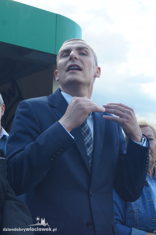 Protest mieszkańców na ul. Płockiej