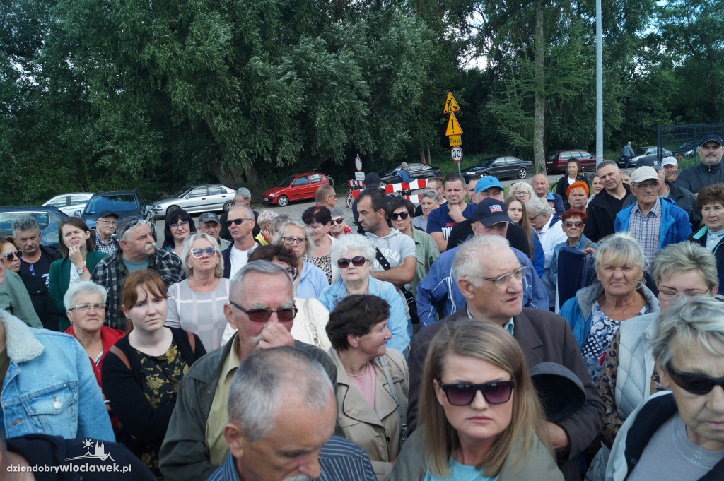 Protest mieszkańców na ul. Płockiej