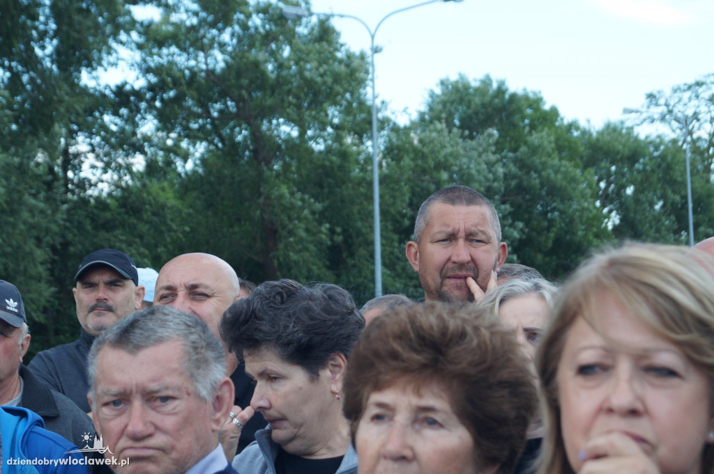 Protest mieszkańców na ul. Płockiej