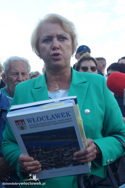 Protest mieszkańców na ul. Płockiej
