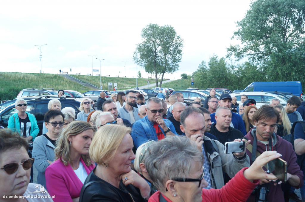 Protest mieszkańców na ul. Płockiej