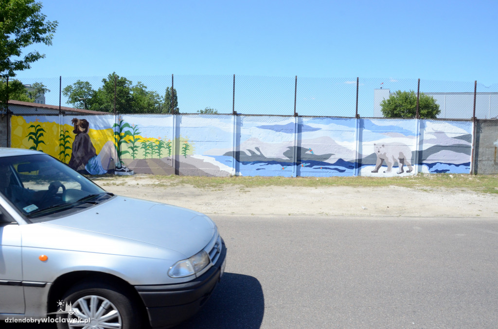 Mural na ścianie chłodni już gotowy