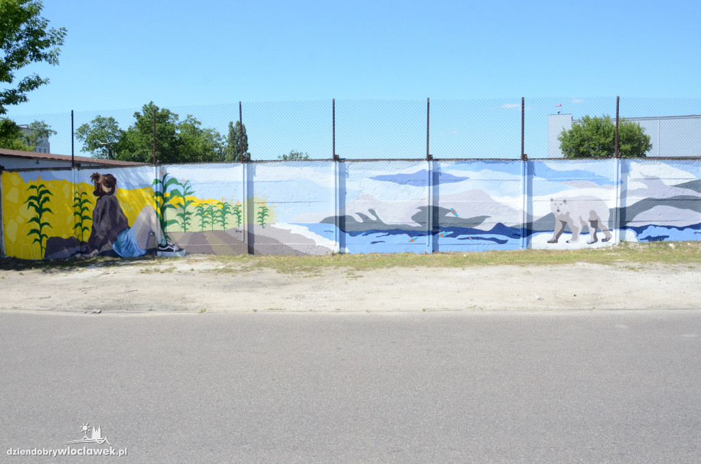Mural na ścianie chłodni już gotowy