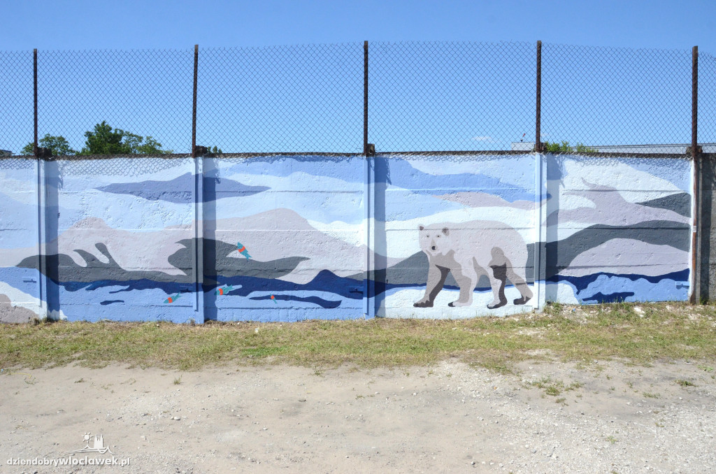Mural na ścianie chłodni już gotowy