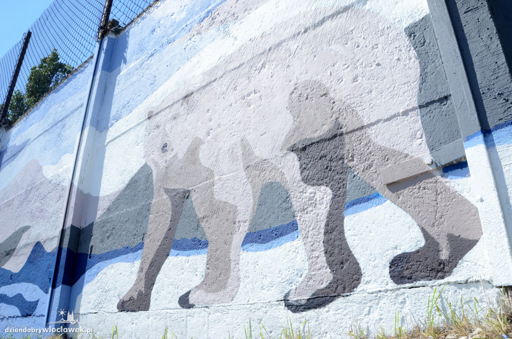 Mural na ścianie chłodni już gotowy