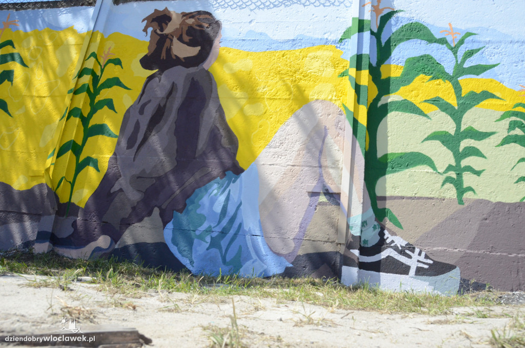 Mural na ścianie chłodni już gotowy