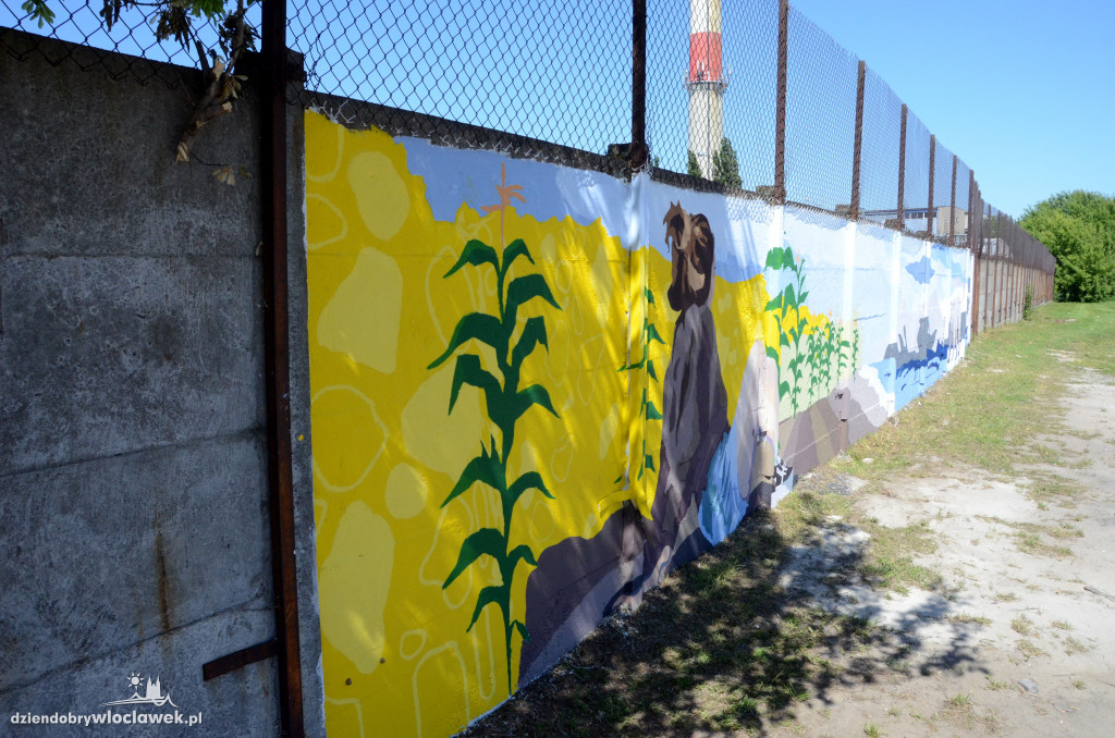 Mural na ścianie chłodni już gotowy