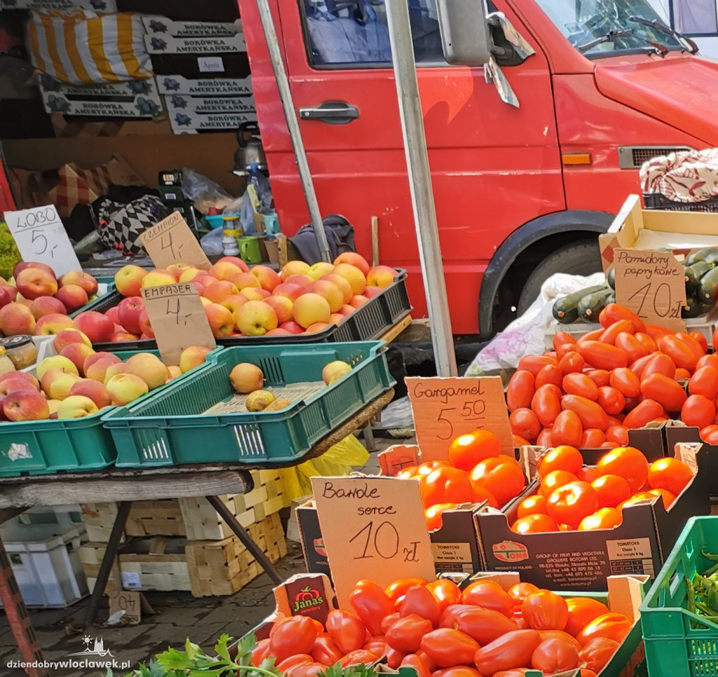 Ceny na targowisku przy Kaliskiej